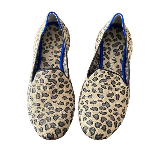 Rothy’s Retired Rounded Toe Flats in Spotted Leopard Size 7.5 - Picture 3 of 10